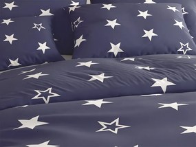 PrzytulneMieszkanie.pl PrzytulneMieszkanie.pl Pościel bawełniana LINE STAR granatowa