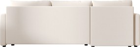 PROMOCJA Rozkładany dwustronny narożnik L VENORIA 220x143 cm, kremowy + 2 poduszki GRATIS II gatunek