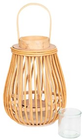 Lampion GARNITTO pleciony naturalny 10,5x30 cm HOMLA