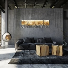 Obraz - Złote drzewa (170x50 cm)