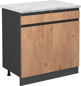 Szafka dolna do kuchni złoty dąb energetyczny 80x46x81.6 r-line