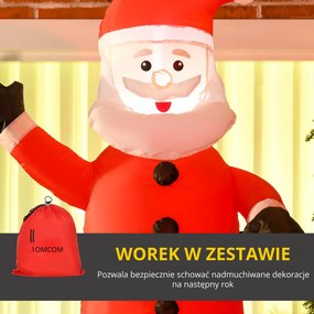 HOMCOM Dekoracja świąteczna z oświetleniem LED | Aosom PL