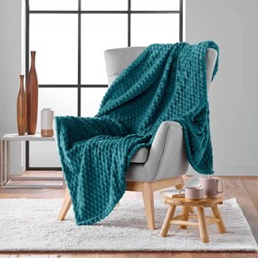 Niebieski koc z mikfroflaneli 125x150 cm Mini Frosty – douceur d'intérieur
