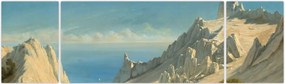 Obraz - Georg Emil Libert, View of Sommerspiret, the Cliffs of Møn, reprodukcje (170x50 cm)