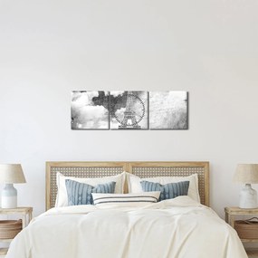 Obraz - Vintage pocztówka miasta N⁰3 (z zegarem) (90x30 cm)