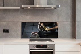 Szkło do Kuchni na Ścianę Determinacja w Rękawicach Bokserskich