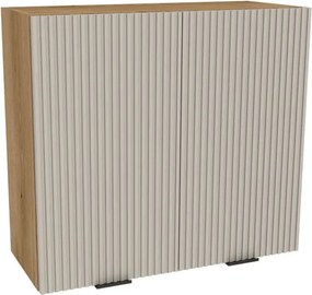 Zestaw Mebli Kuchennych MODERN 170 cm Kaszmir/Dąb Ryflowany Nowoczesny