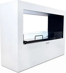 Giotto S Biały 100x30x70 Biokominek stojący do wewnątrz i na zewnątrz