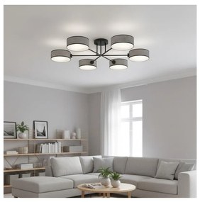 Przysufitowy żyrandol MAGA 6xE14/10W/230V szary