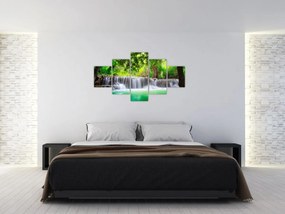 Obraz wodospadu w Kanchanaburi, Tajlandia (125x70 cm)