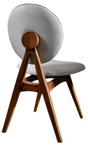 Zestaw krzeseł do jadalni Touch Cream and Walnut, 2 szt.