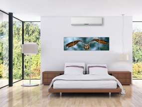 Obraz - Sowa w locie (170x50 cm)