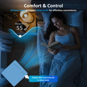 HOMCOM Przenośny klimatyzator 9000 BTU, 4-w-1 z chłodzeniem, osuszaczem, wentylatorem, trybem nocnym | Aosom PL