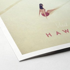 Plakat Travelposter Hawaii, 30 x 40 cm