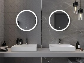 Mexen Oro lustro łazienkowe podświetlane, okragłe 60 cm, LED 6000K, antypara - 9824-060-060-611-00