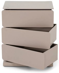 Szarobeżowa metalowa komoda 37x54,5 cm Joey – Spinder Design