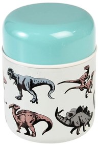 Niebiesko-kremowy termos na jedzenie dla dzieci 280 ml Prehistoric Land – Rex London