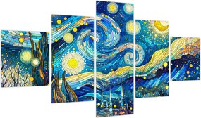 Obraz – Mozaika gwiaździstej nocy (125x70 cm)