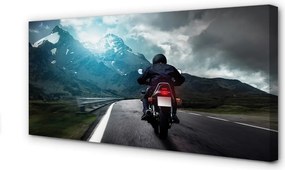 Duży obraz na płótnie Wolność na Motocyklu