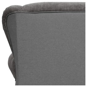 Szarobrązowy sztruksowy szezlong Lord – Ropez