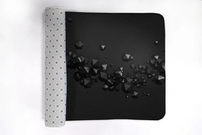 Dywanik łazienkowy Dywanik łazienkowy Czarna Abstrakcja Geometryczna