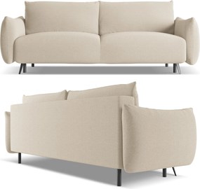 Trzyosobowa sofa Malie z pojemnikiem i funkcją spania, tkanina szenilowa