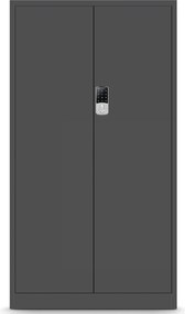 Szafa biurowa na akta otwierana na szyfr 90x40x185 cm Daniel antracyt