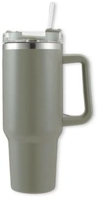 Kubek termiczny ze słomką TERMOS 1000 ml, szary