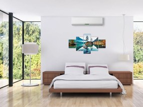 Obraz - Jezioro Hintersee, Alpy Bawarskie, Austria (125x70 cm)