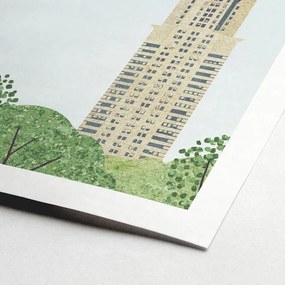 Plakat 30x40 cm Chrysler Building – Travelposter