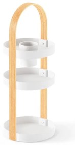 Biało-naturalny drewniany organizer łazienkowy Bellwood – Umbra