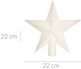 Gwiazda na czubek choinki, 22 cm