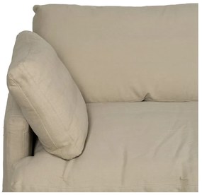 Beżowa lniana sofa 212 cm – Ixia