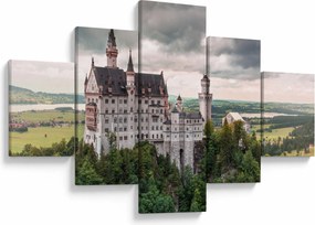 Obraz - Zamek na skałach (125x70 cm)