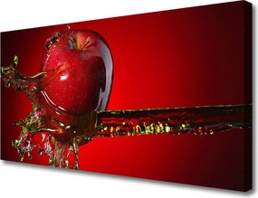 Zdjęcie na płótnie Soczyste Jabłko w Wodzie