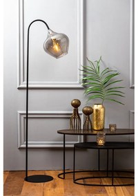 Czarna lampa stojąca (wysokość 160 cm) Rakel – Light &amp; Living