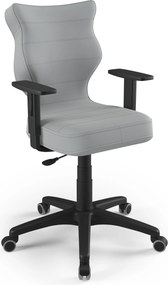 Obrotowe krzesło młodzieżowe Duo czarny Velvet 03 rozmiar 6 (159-188 cm)