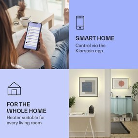 Klarstein Mojave 500 Smart Panel grzewczy na podczerwień 2 w 1