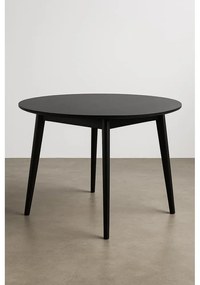 Okrągły stół z czarnym blatem 105x105 cm Vojens – House Nordic