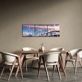 Zdjęcie ulicy w Las Vegas (z zegarem) (90x30 cm)