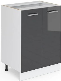 Szafki kuchenne antracyt wysoki połysk 60x46x81.6 r-line