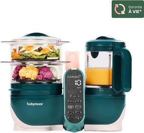 Robot Wielofunkcyjny Babymoov Nutribaby+ 6 w 1 - Parowar/Mikser, Zielony Opal