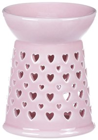 Porcelanowa lampa do aromaterapii Pink, 11 x 11 x14 cm