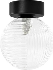 Ryflowana sufitowa lampa transparentna P0-L66