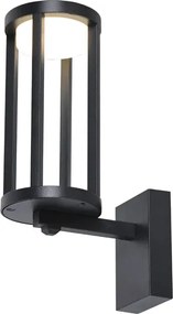 Czarny nowoczesny kinkiet zewnętrzny LED S9-N95