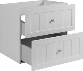 Szafka podumywalkowa w stylu klasycznym, biała, 60 x 57 x 46 cm