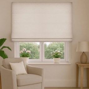 Roleta rzymska na wymiar Enjoy ivory miękka gruba - do 140 cm