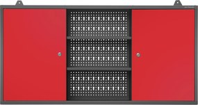 Wisząca szafka na narzędzia Ben 120x20x60 cm antracyt/czerwony