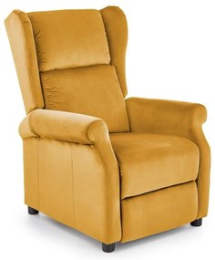 Fotel rozkładany RELAXA, żółty