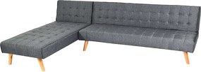 Sofa narożna MCW-K38, ciemnoszary